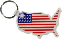 Key Chains: USA Keychain with Flag